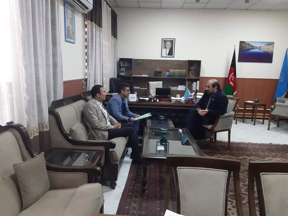 ملاقات پوهنمل دکتور عبدالقهار سروری رئیس دانشگاه البیرونی